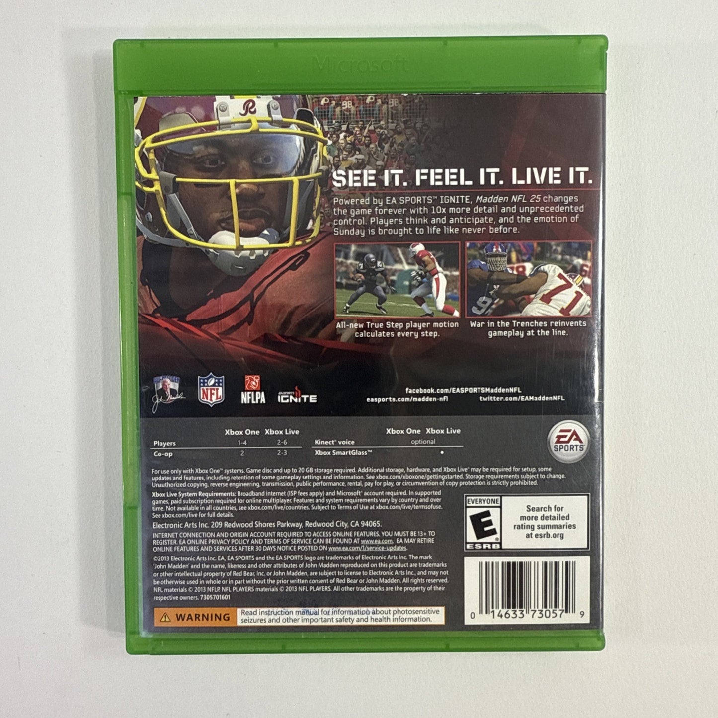 Madden NFL 25 (Microsoft Xbox One, 2013) Game Case Inserts - Tested