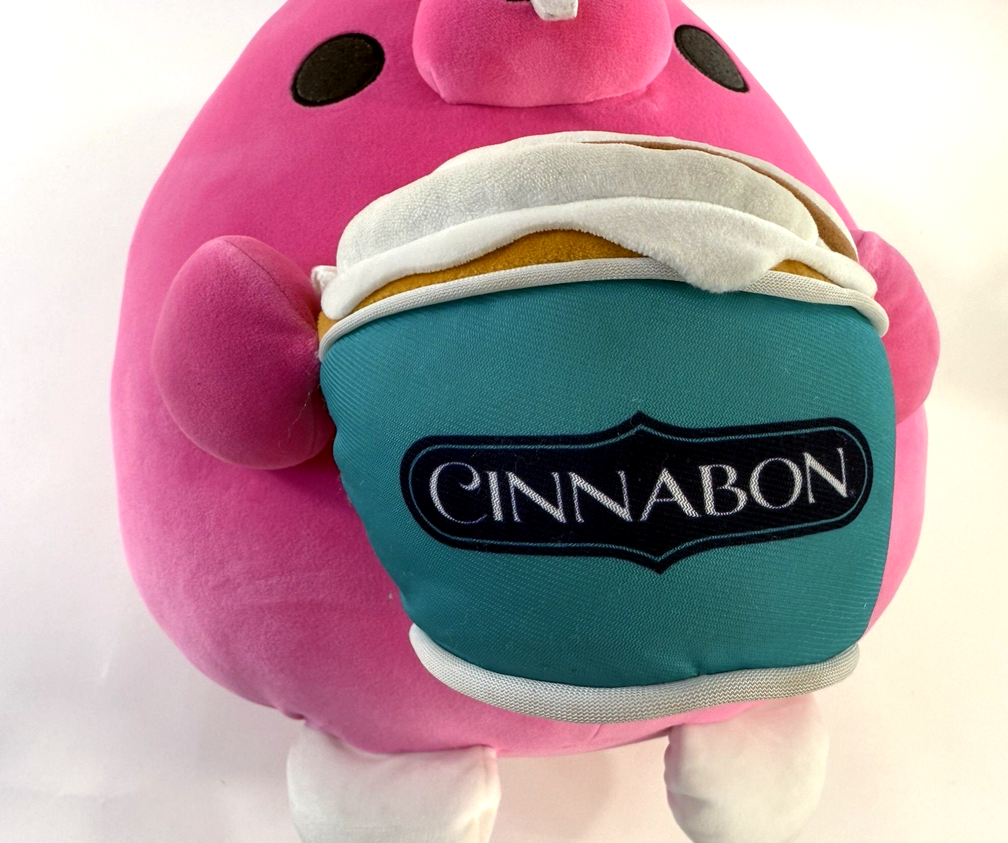 Zuru 14” Snackles Britney Pink Bunny Holding Cinnabon Plush