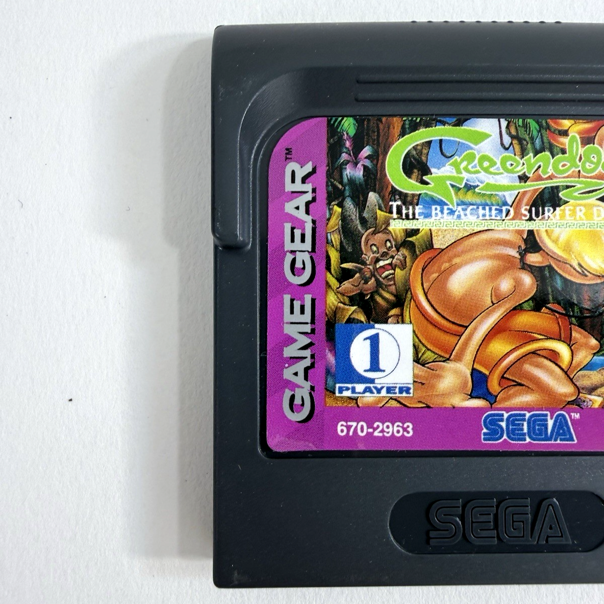 Greendog: The Beached Surfer Dude (Sega Game Gear, 1993) Game Cartridge - Tested