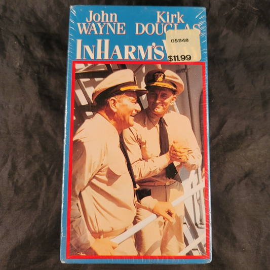 In Harms Way (VHS, 1990) 2 Tape Set - John Wayne - New, Factory Sealed