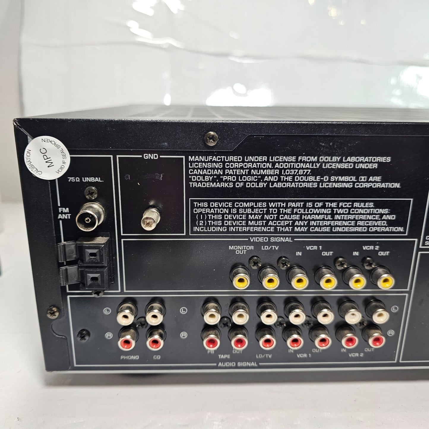 Yamaha RX-V590 RDS Audio Video 5.1 Natural Sound Surround Sound AV Receiver