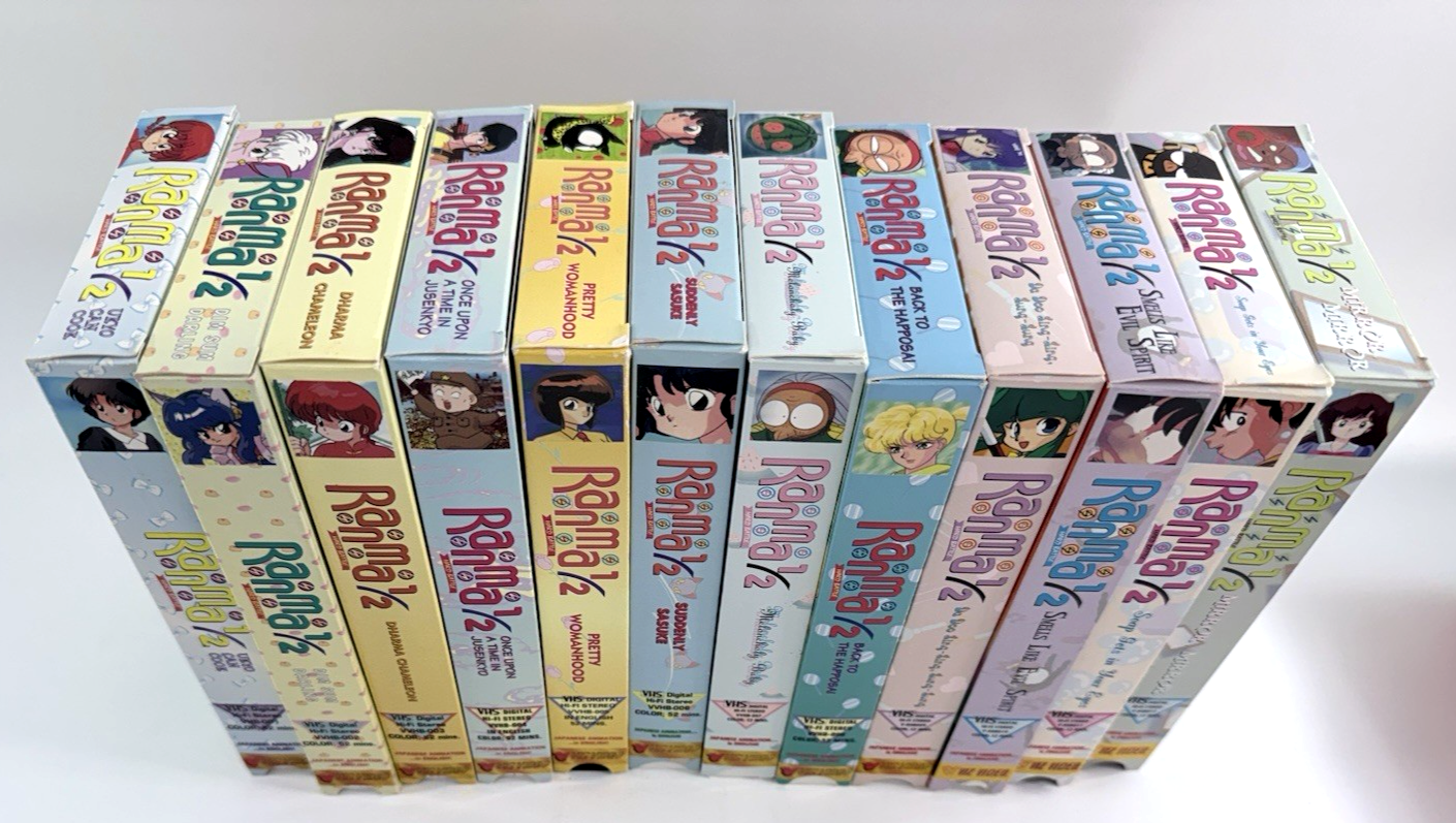 VIZ Video Ranma 1/2 Hard Battle Box Set (VHS, 1999, Dubbed) - No CD - Tested