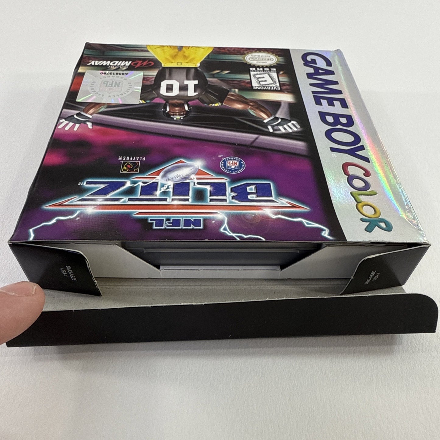 NFL Blitz (Gameboy Color, 1998) Game Box Manual Inserts Reg. Card - Tested