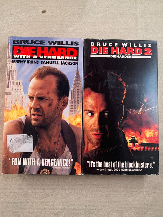Die Hard 2: Die Harder/Die Hard w/a Vengeance (VHS bundle)