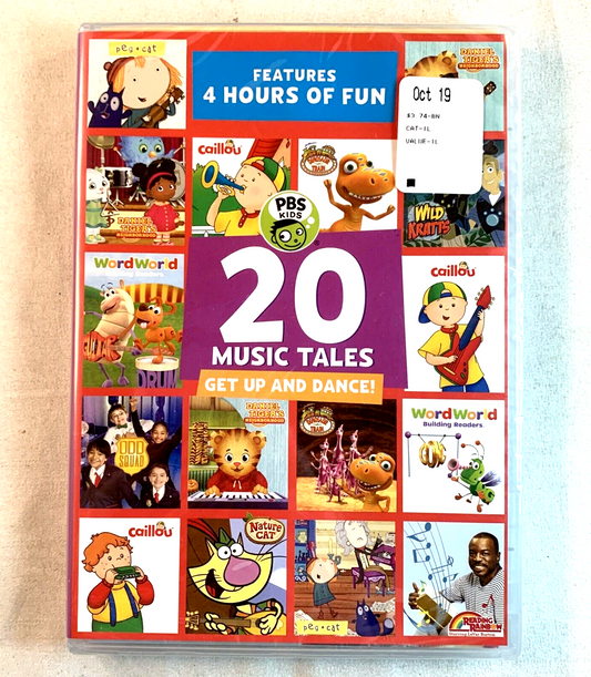 PBS Kids: 20 Music Tales - Get Up And Dance! (DVD, 2016) New, Factory Sealed
