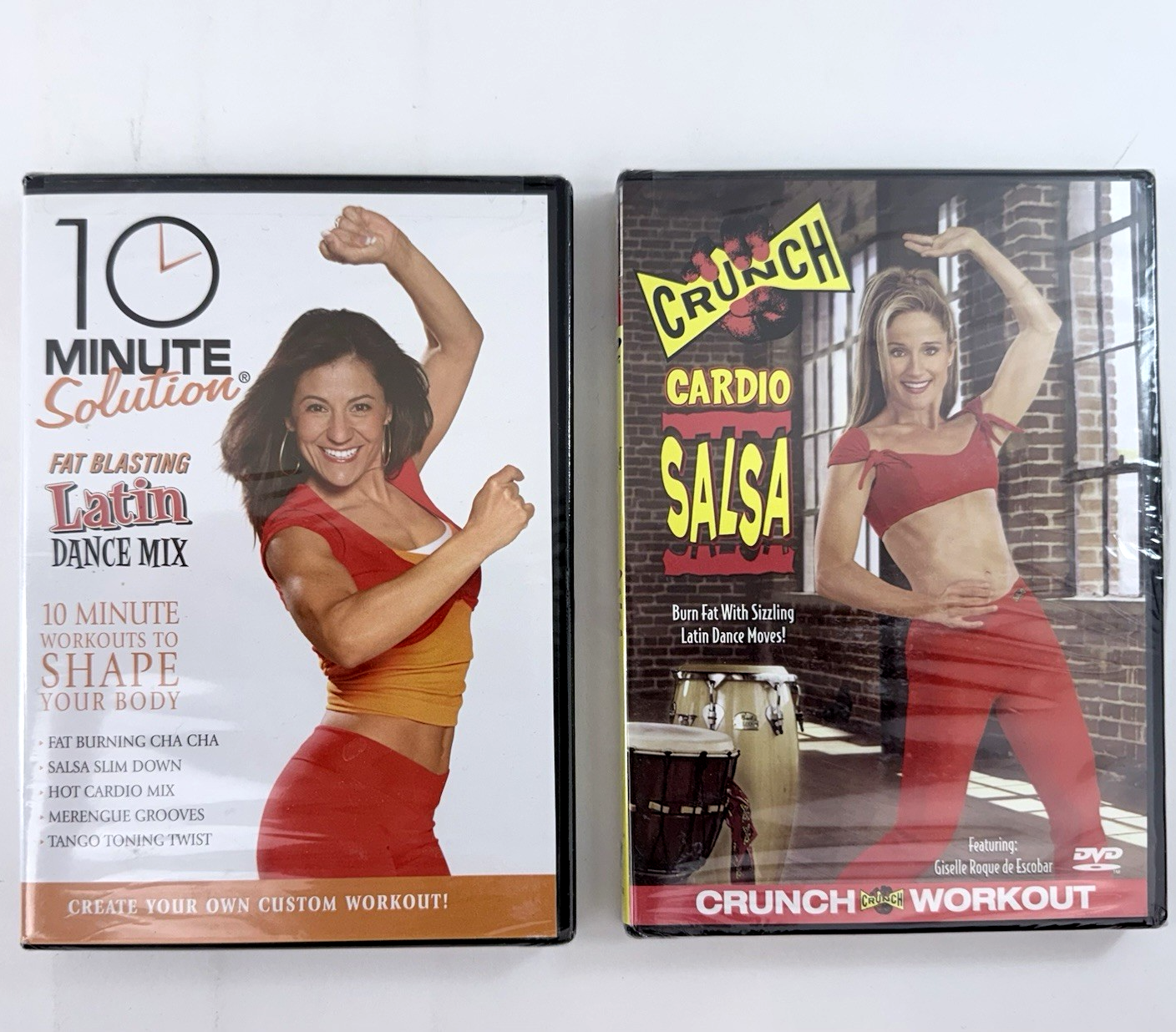 Crunch: Cardio Salsa (DVD Bundle) 10 Minute Solution Latin Dance Mix - New