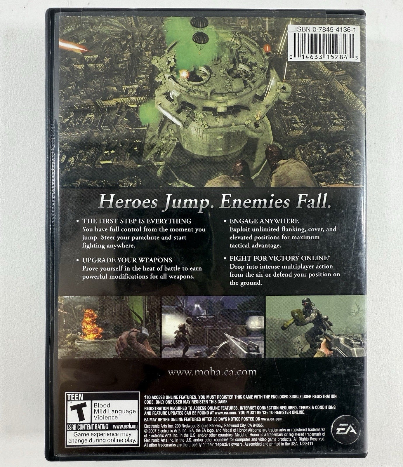 Medal of Honor: Airborne (PC DVD, 2007) Game, Case, Manual, and Insert