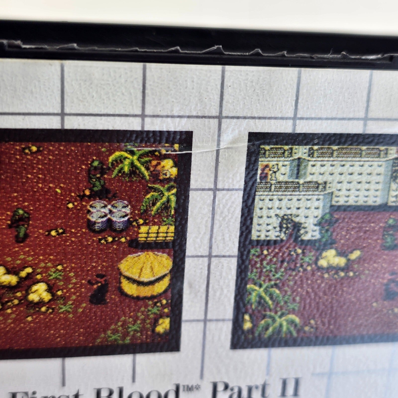 Rambo: First Blood Part II (Sega Master System, 1986) Game and Case  - Tested