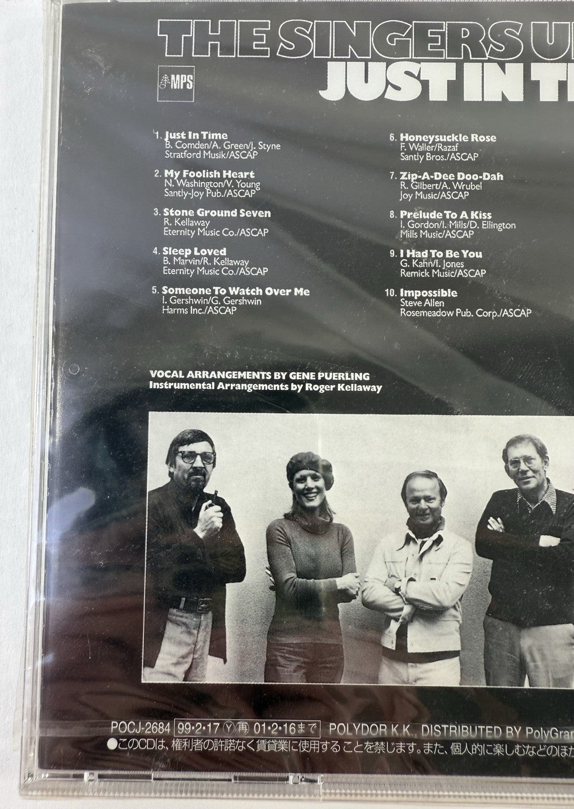 The Singers Unlimited - Just In Time (Japan CD, POCJ-2684, MPS, 24 Bit) Sealed