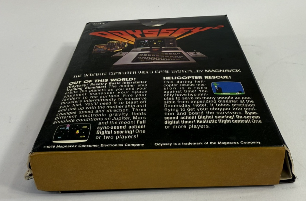 Out of This World/Helicopter Rescue (Odyssey 2/Videopac, 1979) Game Box Manual