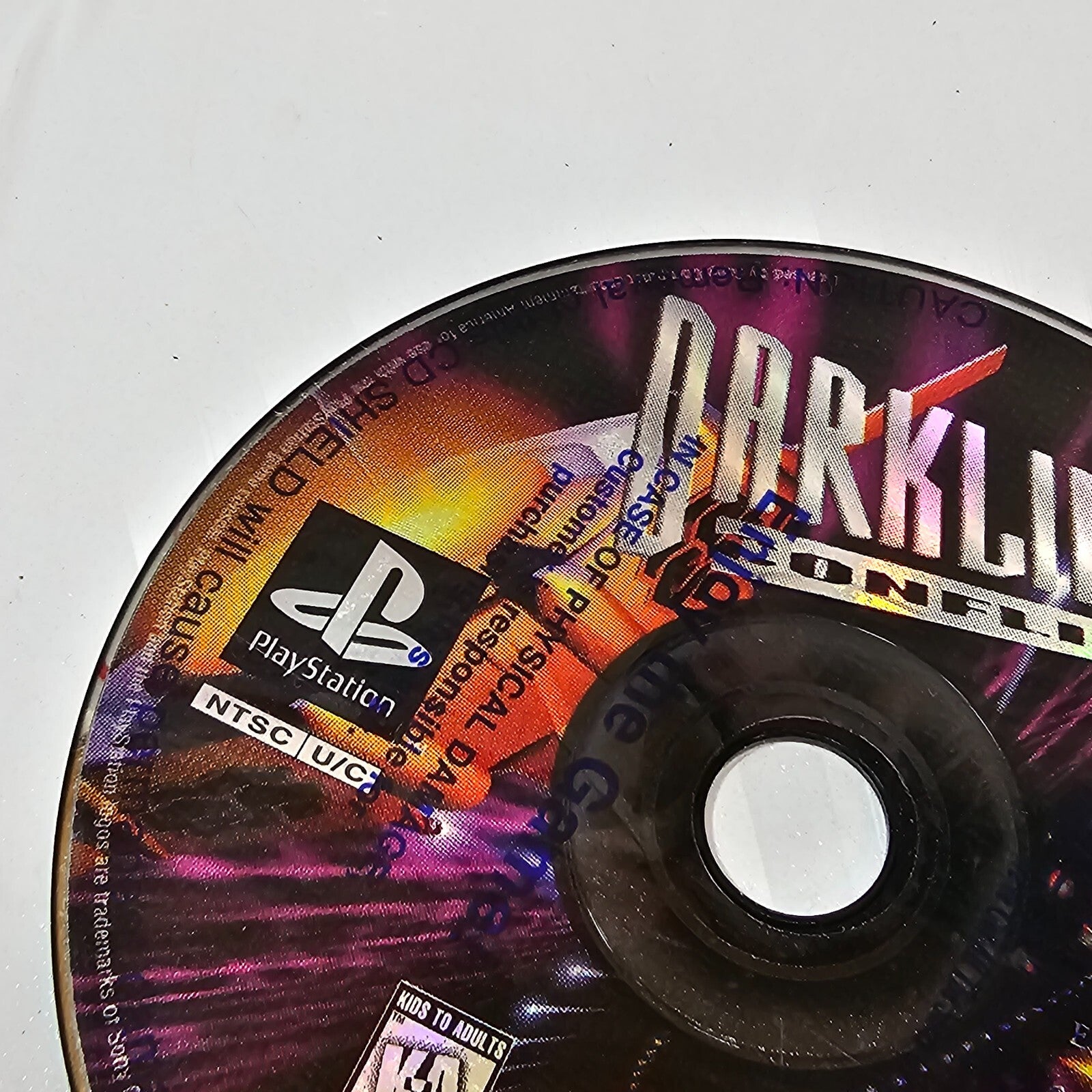 Darklight Conflict (Sony PlayStation 1, 1997) Game Disc