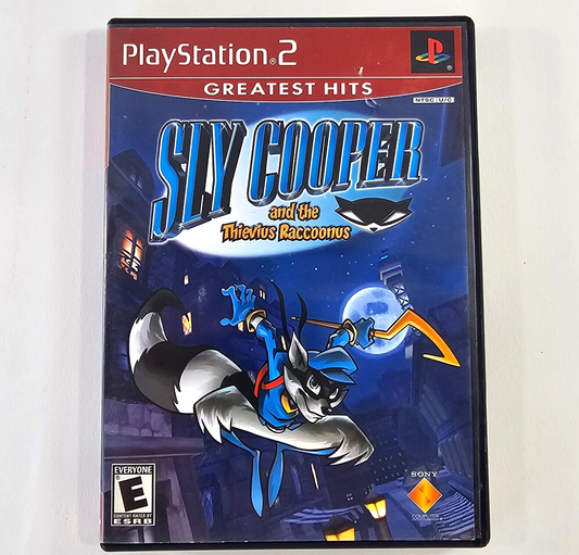 Sly Cooper And The Thievius Raccoonus (PlayStation 2, 2003) Game Case Manual Reg