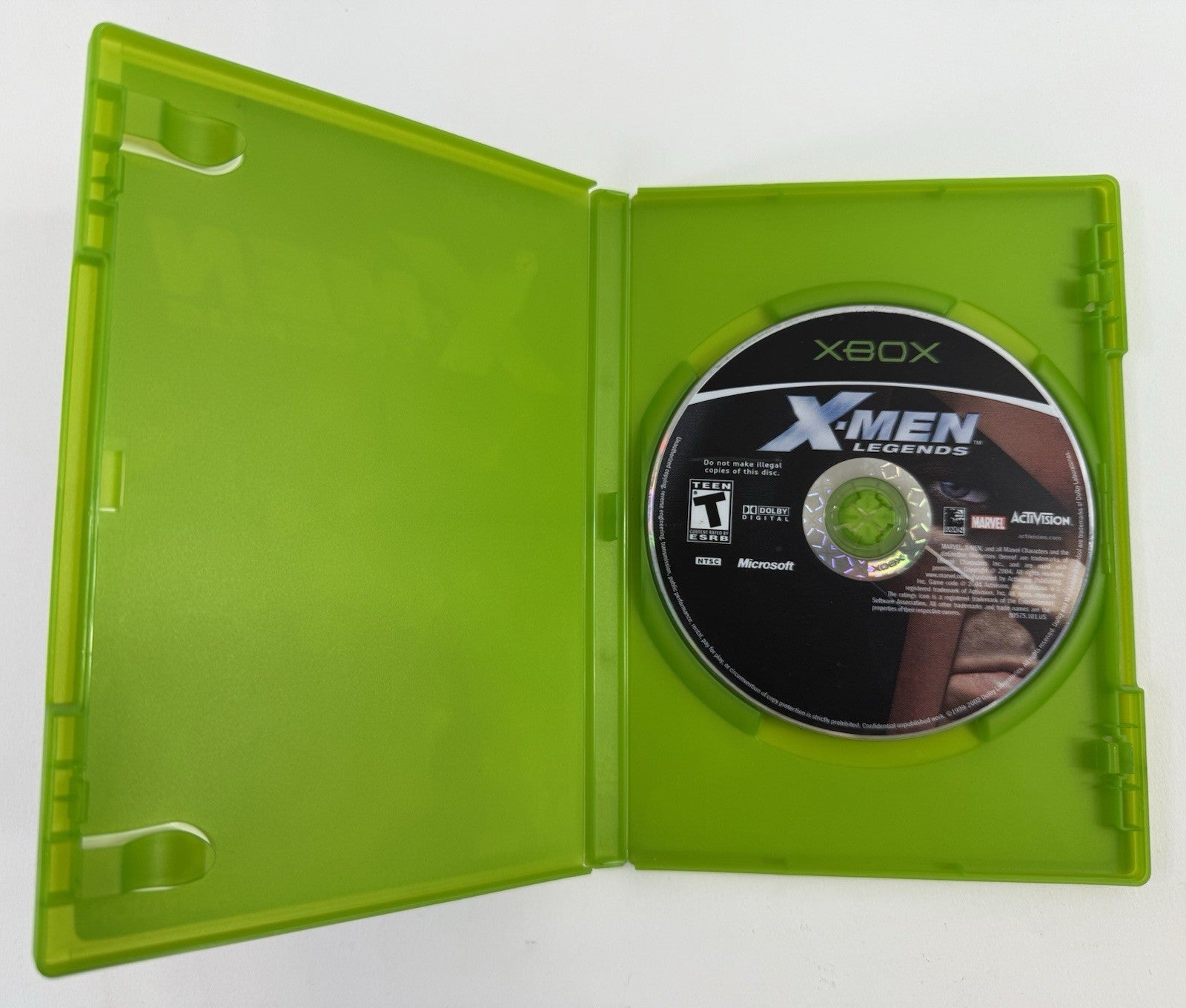 X-Men Legends (Microsoft Xbox, 2004) Game and Case - Tested and Working