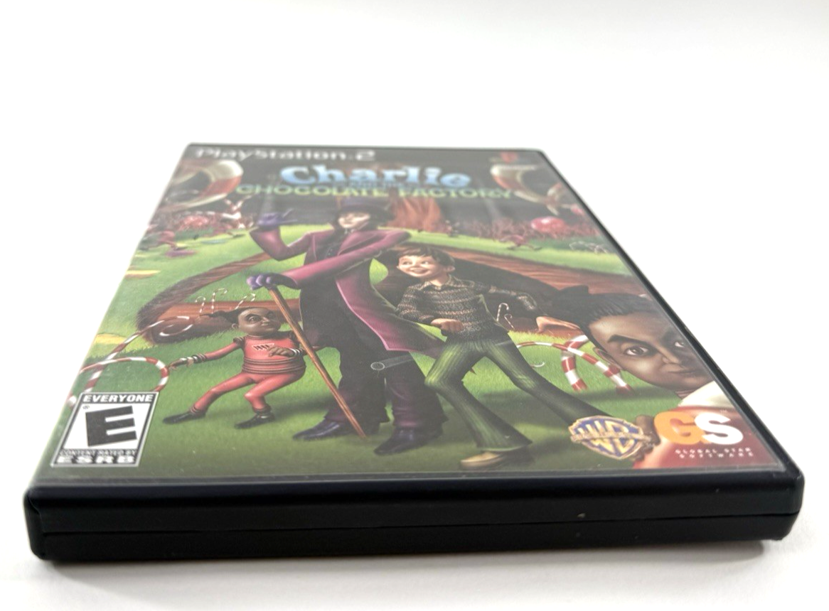 Charlie and the Chocolate Factory (PlayStation 2, 2005) Game, Case, & Manual