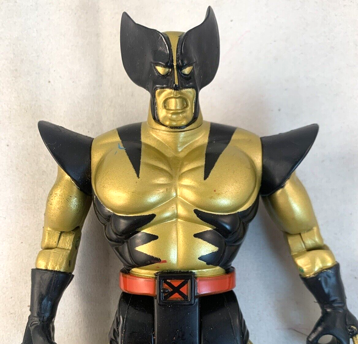 ToyBiz 1994 Marvel X-Men Wolverine Metallic Mutants Deluxe 10” Action Figure