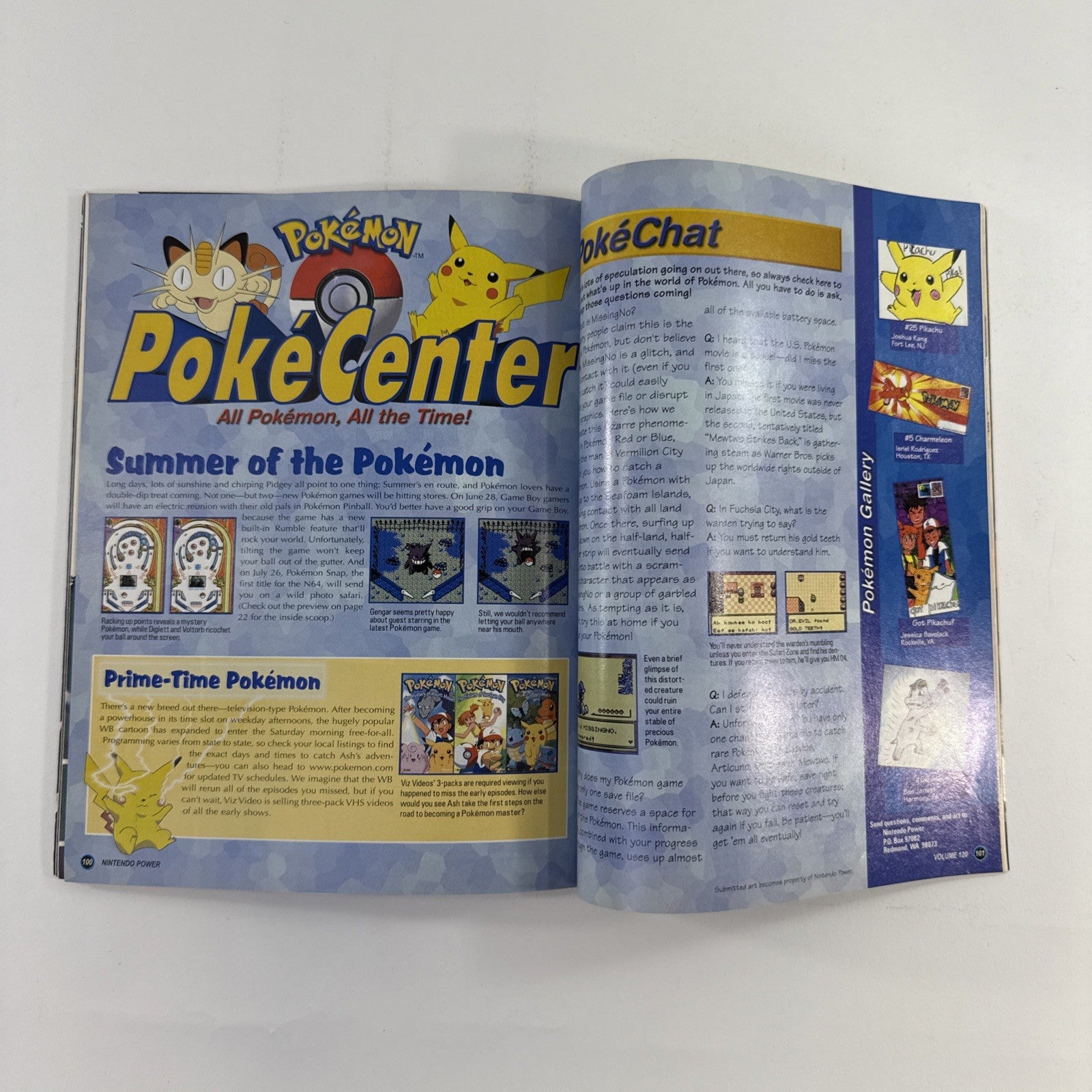 Nintendo Power Magazine Vol. 120 May 1999 with Harrier 2001 Poster and Inserts