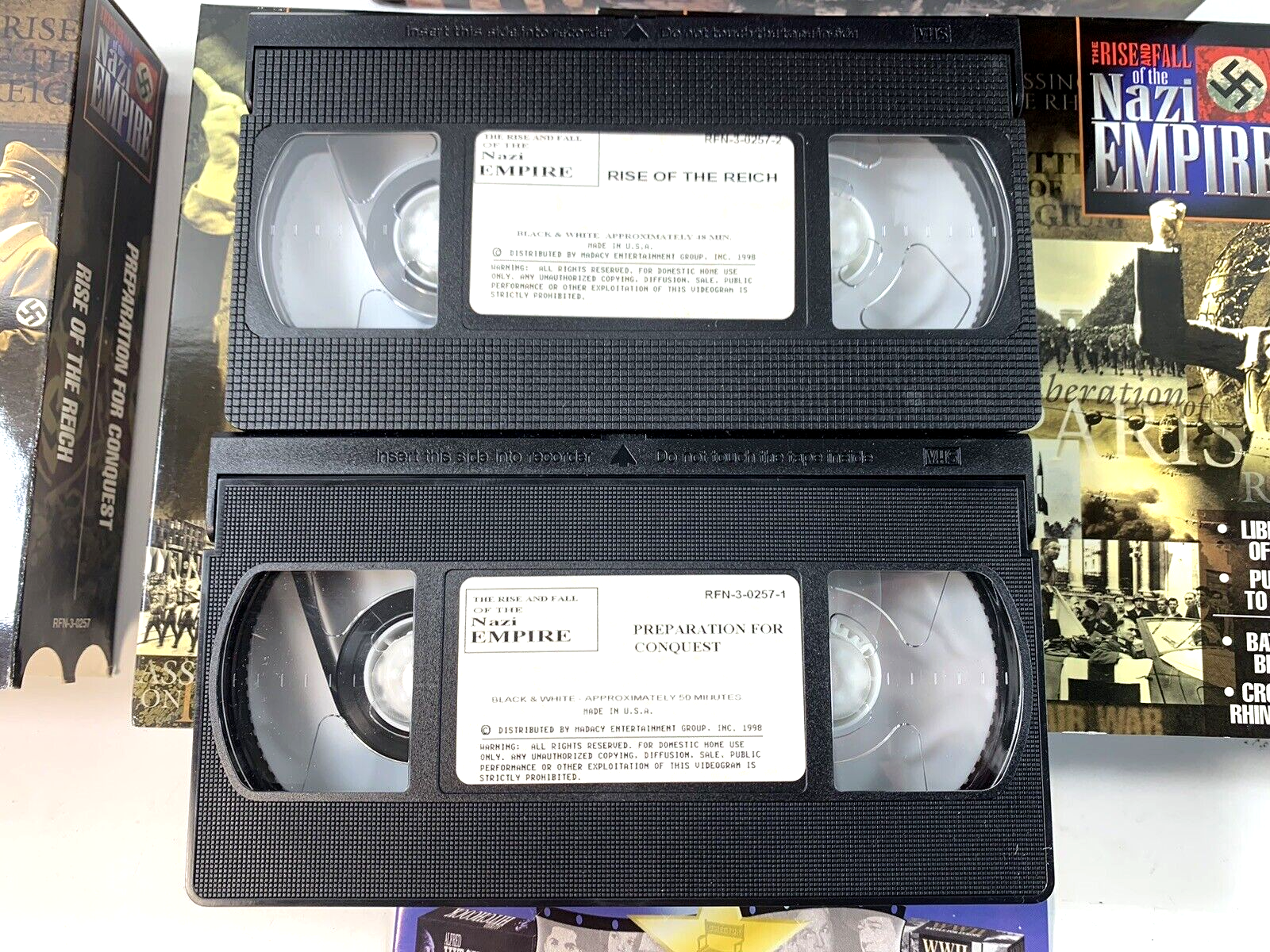 Rise And Fall Of The Nazi Empire (4 Military VHS box sets) Warbirds of WWII +2