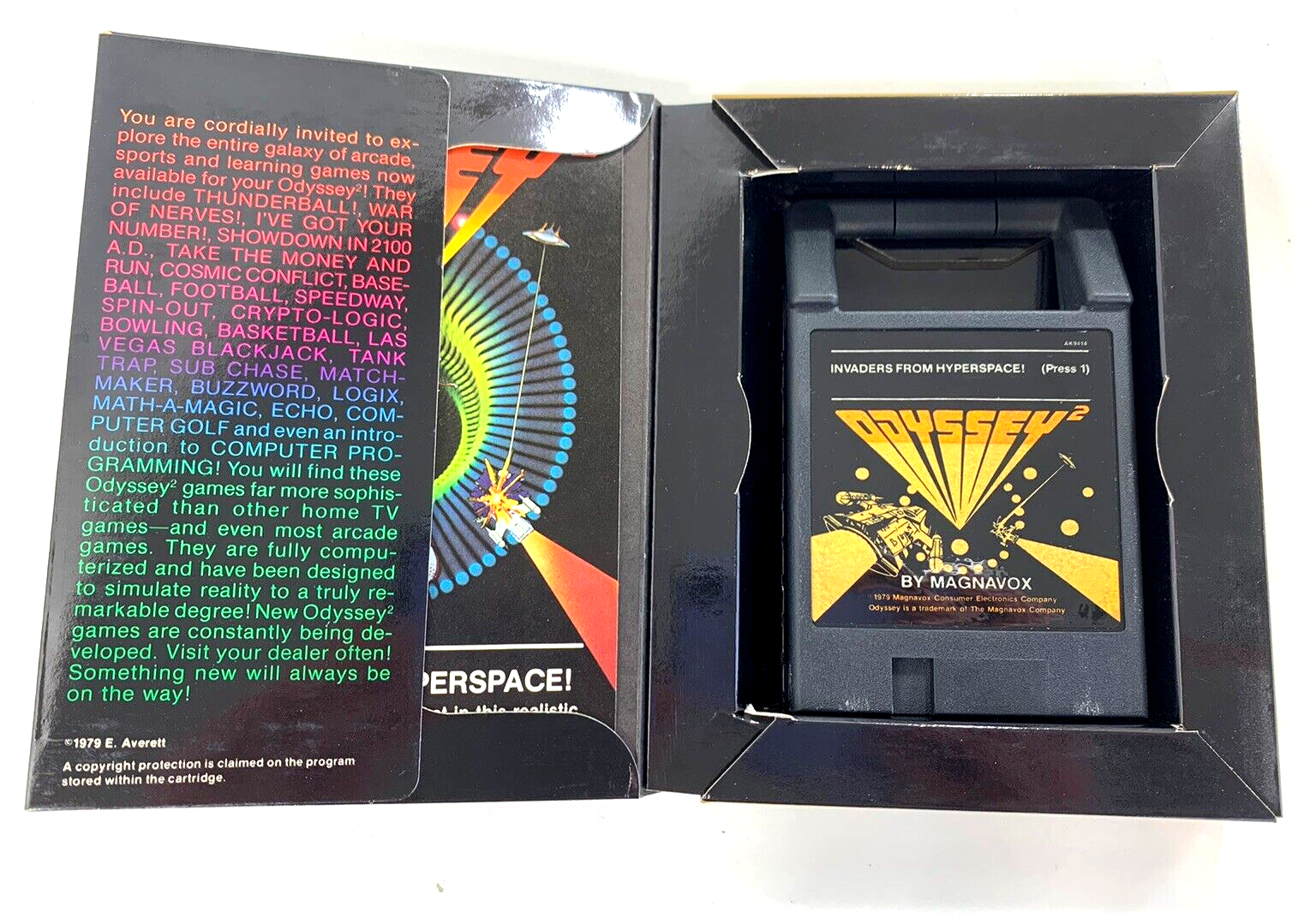 Invaders From Hyperspace (Odyssey2/Videopac, 1979) Game Box Manual - Tested