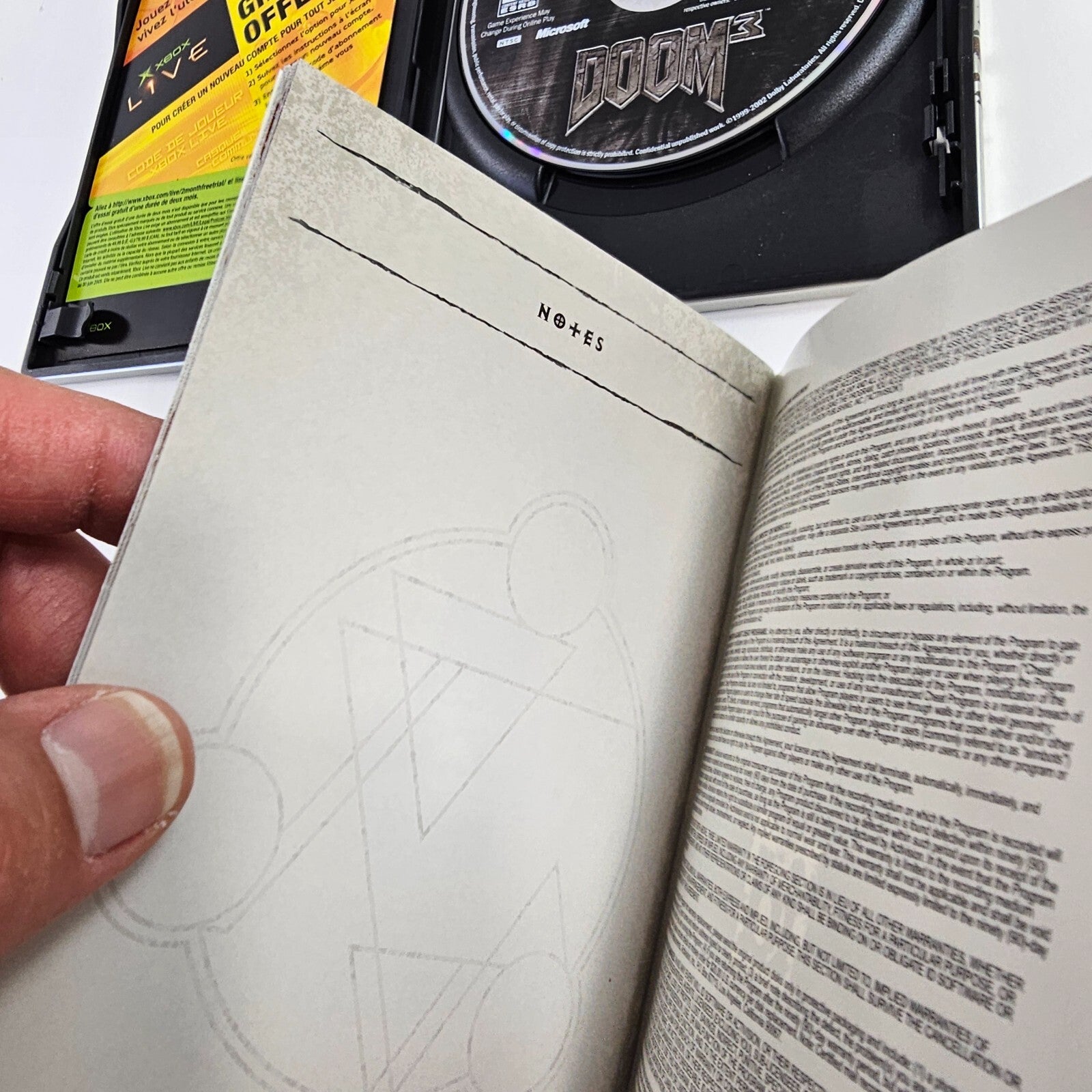 Doom 3: Limited Collector's Edition (Xbox, 2005) Game Case Manual Insert Sleeve