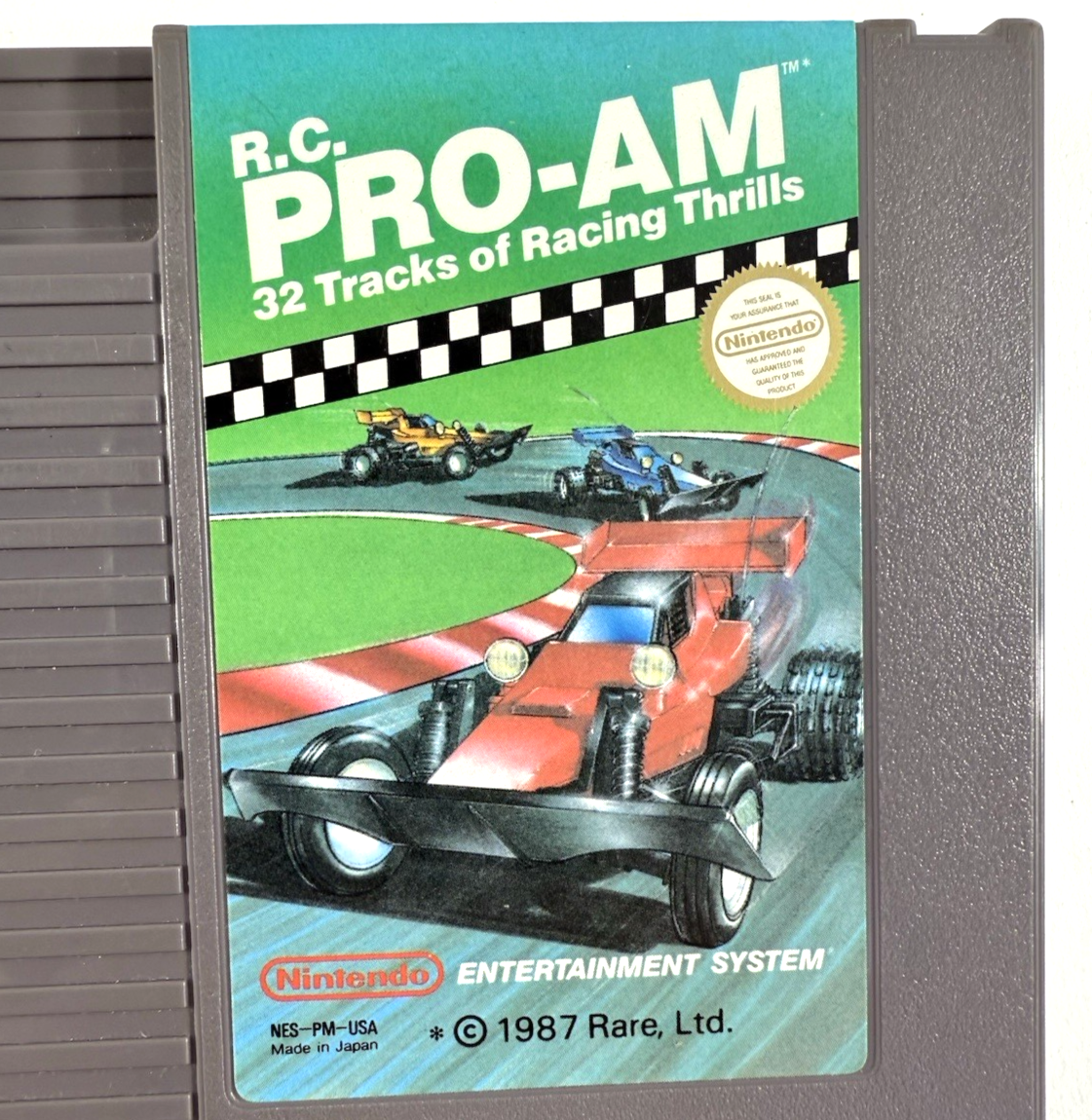 R.C. Pro-Am (Nintendo Entertainment System, 1987) Game Cartridge - Tested