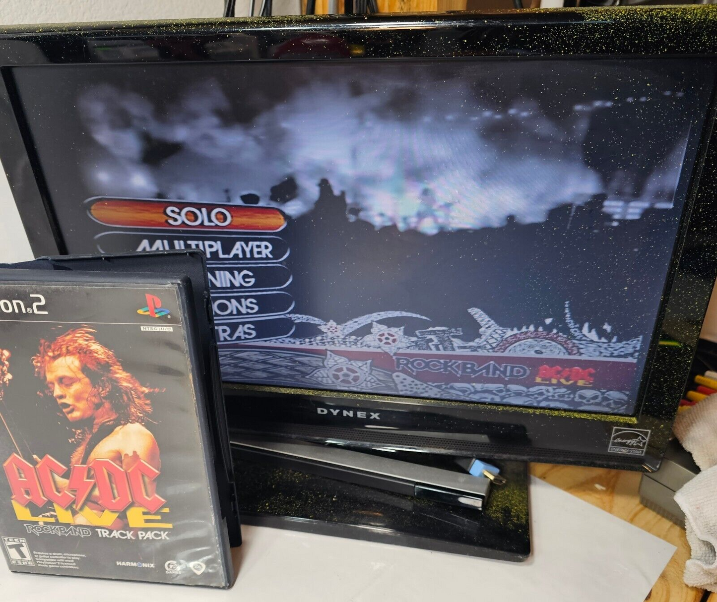 AC/DC Live Rock Band Track Pack (Playstation 2, 2008) Game Case Manual Insert