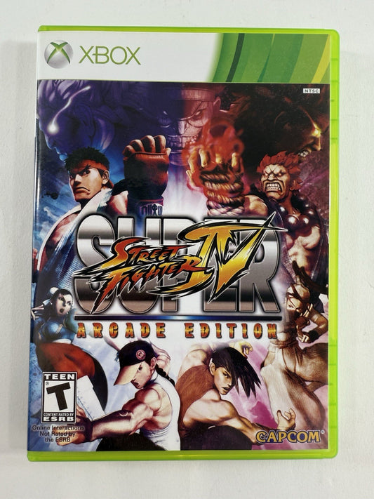 Super Street Fighter IV: Arcade Edition (Xbox 360, 2011) Game Case Manual