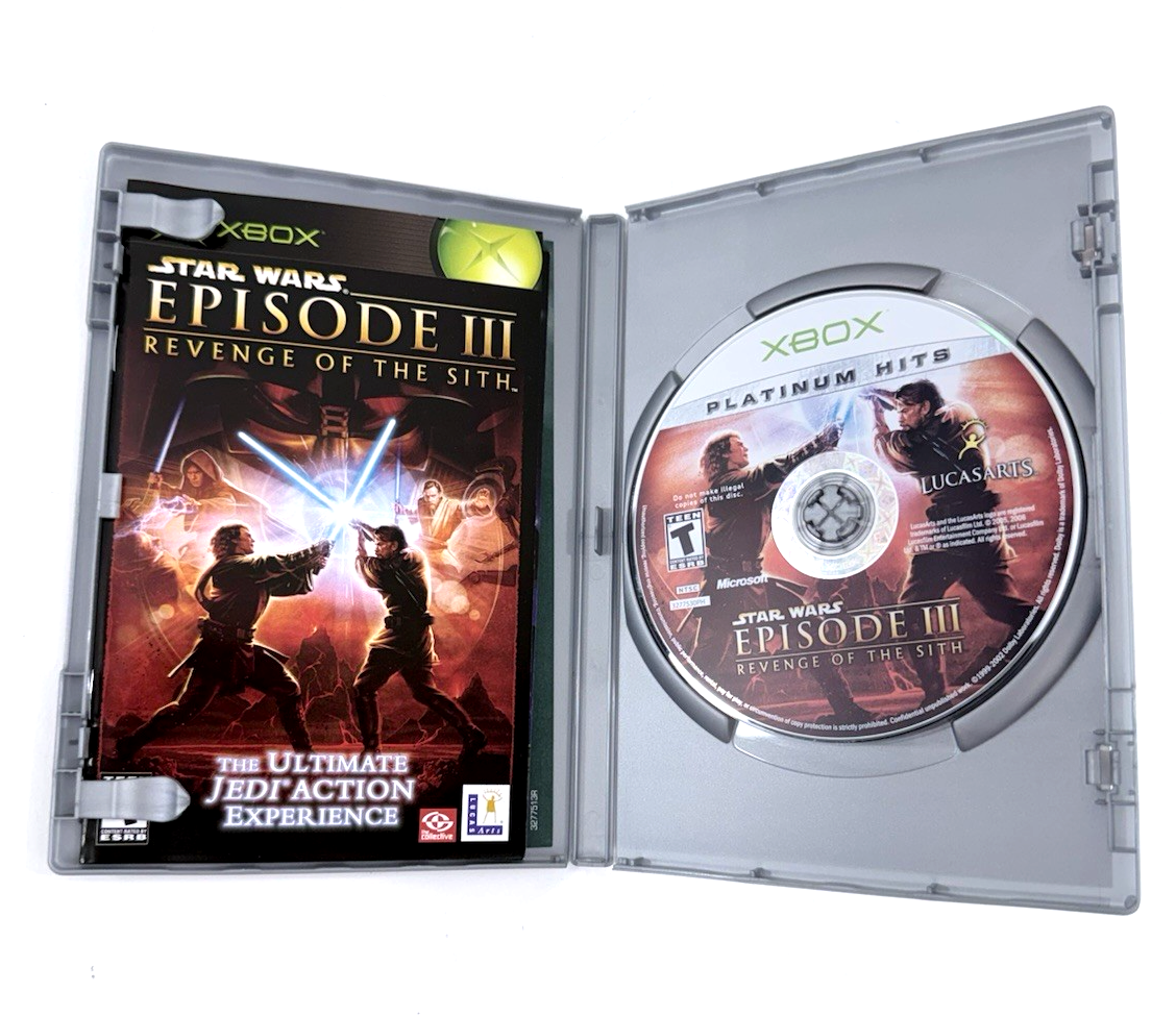 Star Wars Episode III: Revenge of the Sith (Xbox, 2005) Game Case Manual Inserts