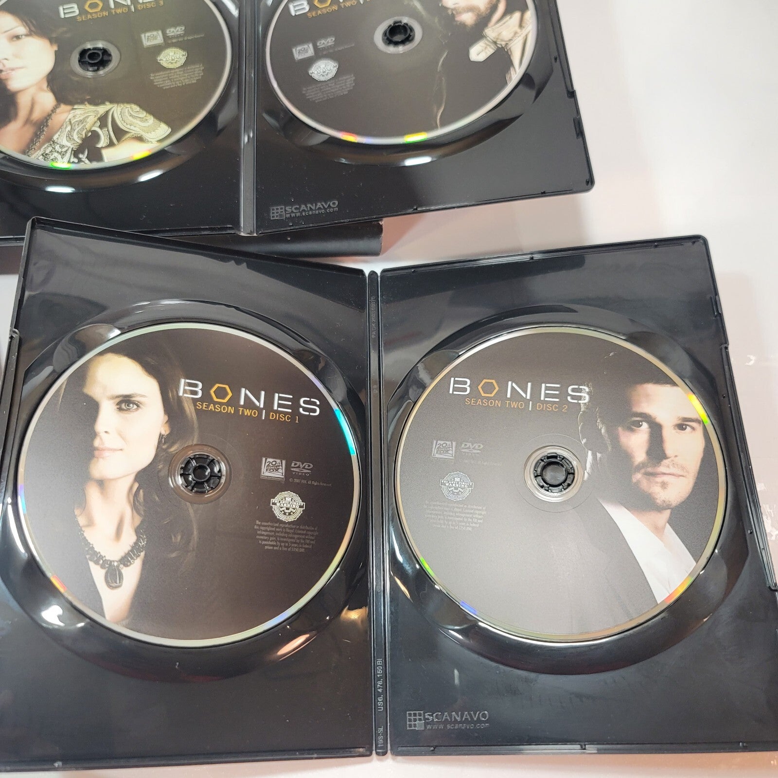 BONES Seasons 1 &2 Complete box sets 10 DVDs