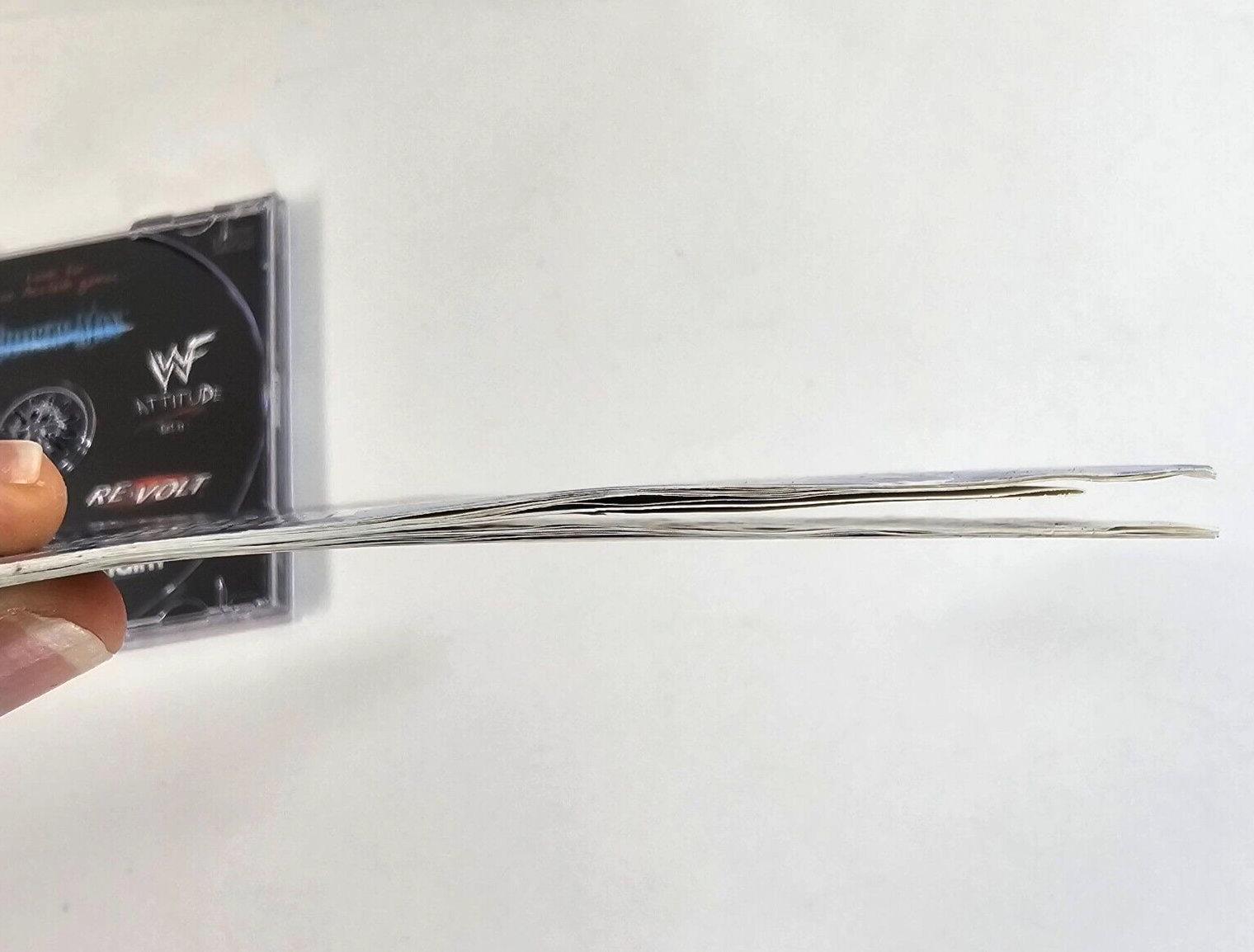 WWF Attitude (Sony PlayStation 1, 1999) Game Case Manual Registration Card