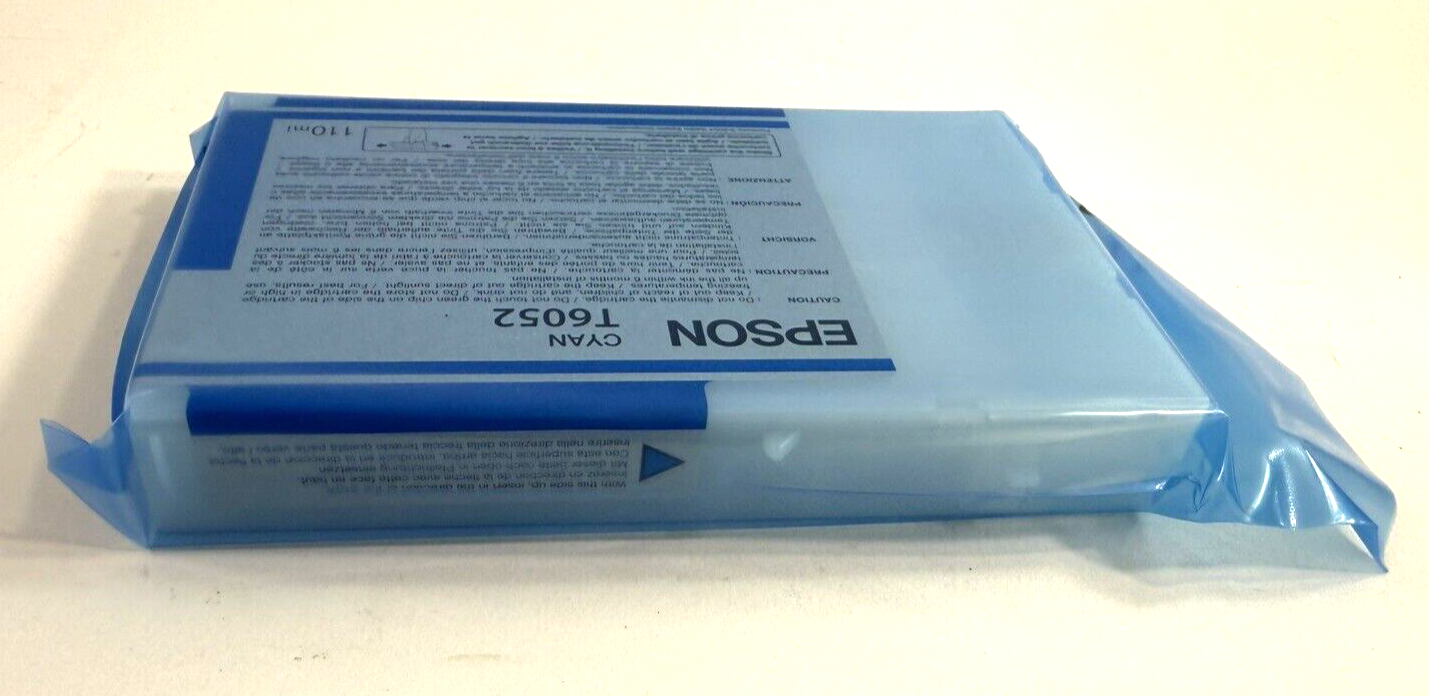Epson T6052 Cyan Cartridge (for Stylus 4800/4880) New, Sealed (Exp 10/2013)