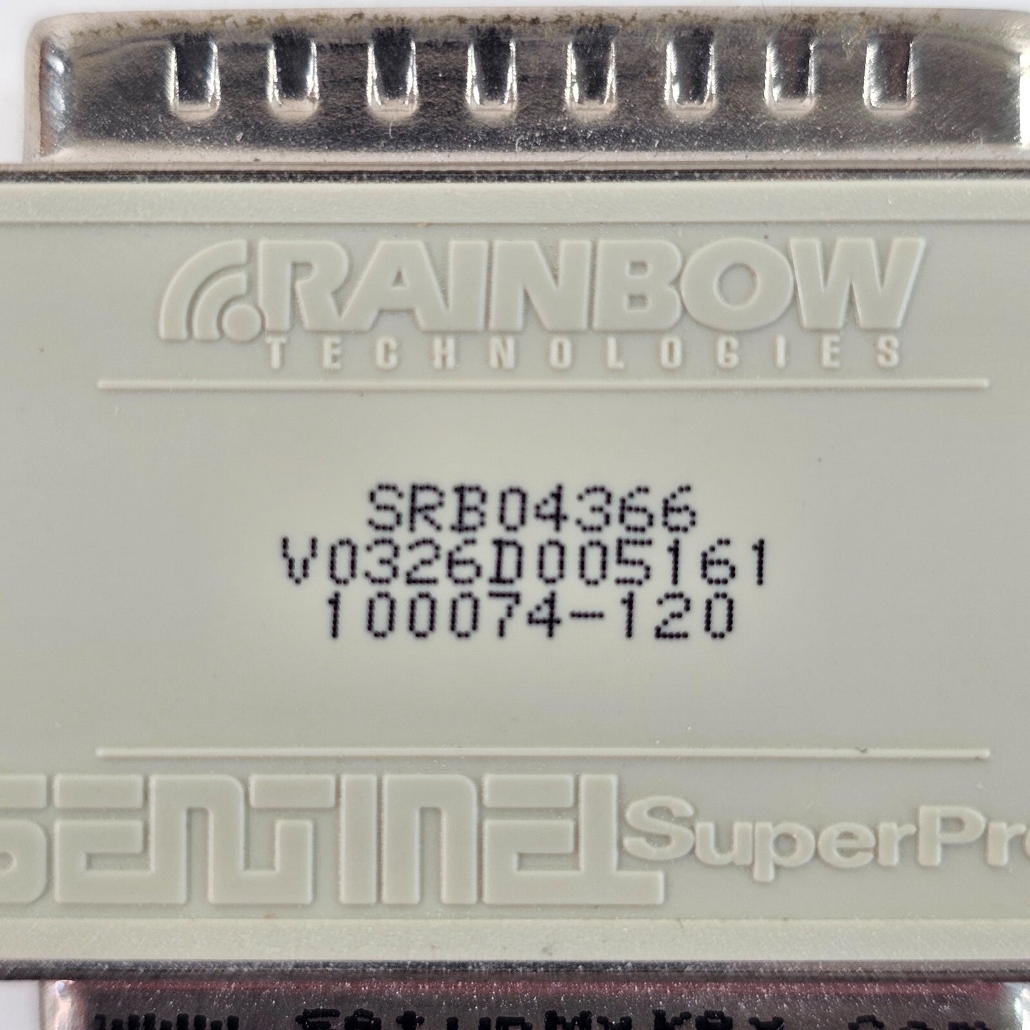 Rainbow Technologies Sentinel SuperPro Parallel Port Security Adapter SRB04366