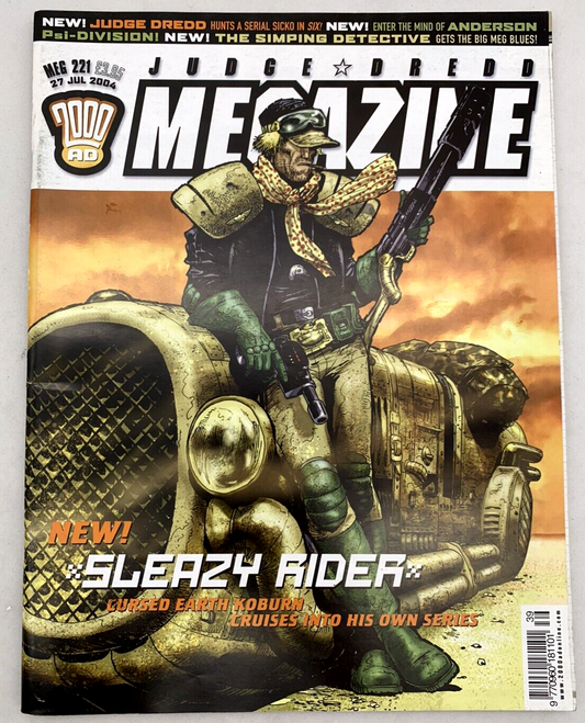 200AD Judge Dredd Megazine Meg #221 - 27 July 2004 - Sleazy Rider UK Comics