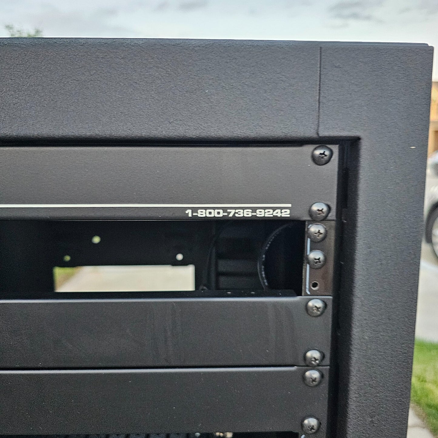 Stage Front Presentation Systems Custom Mounted Audio/Video Cabinet - Read