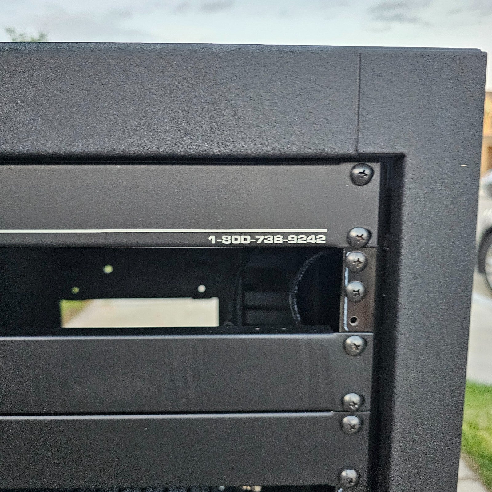 Stage Front Presentation Systems Custom Mounted Audio/Video Cabinet - Read