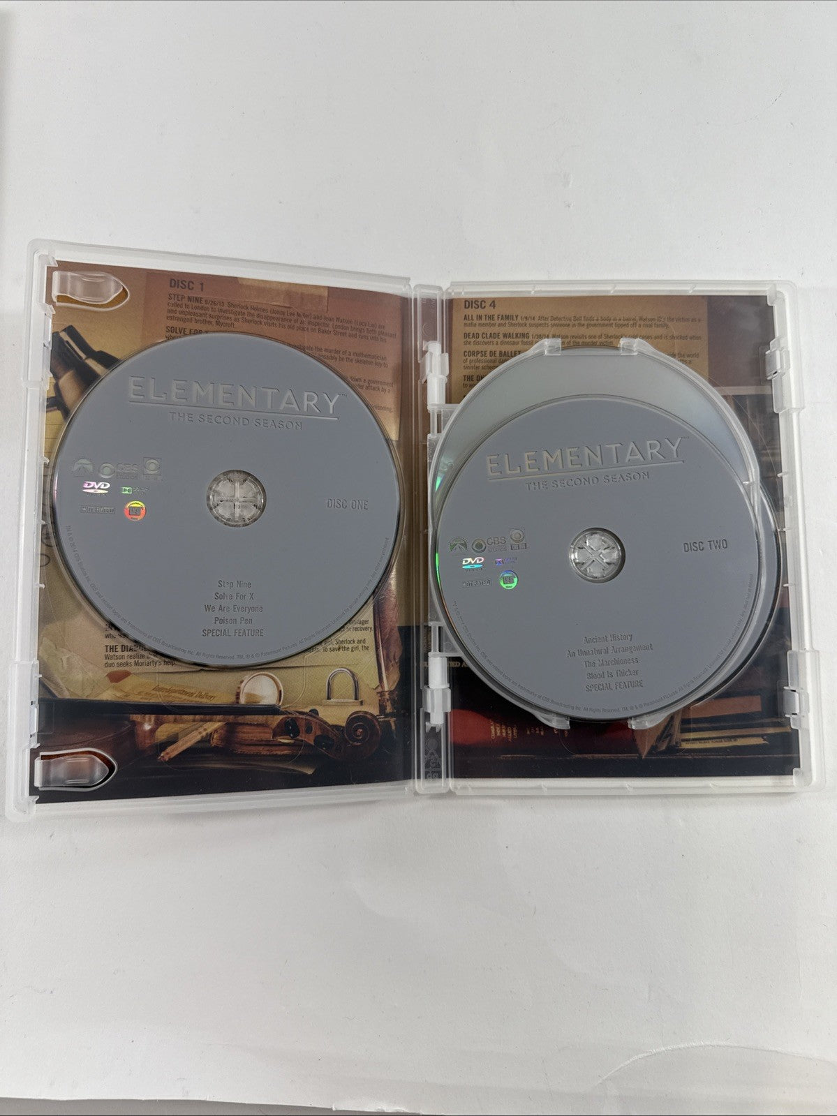 Elementary: Seasons 1-3 (DVD, 2015, 18-Disc Set) Tested and Working