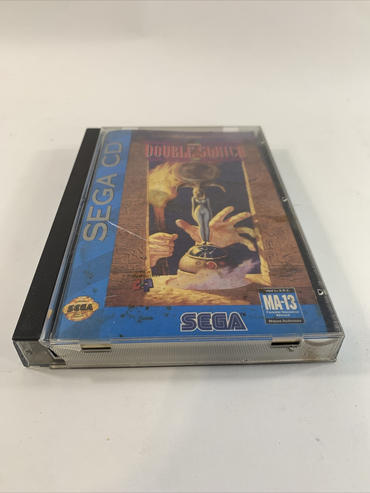 Double Switch (Sega CD 1993) Game Case Manual Registration Card CIB  Corey Haim
