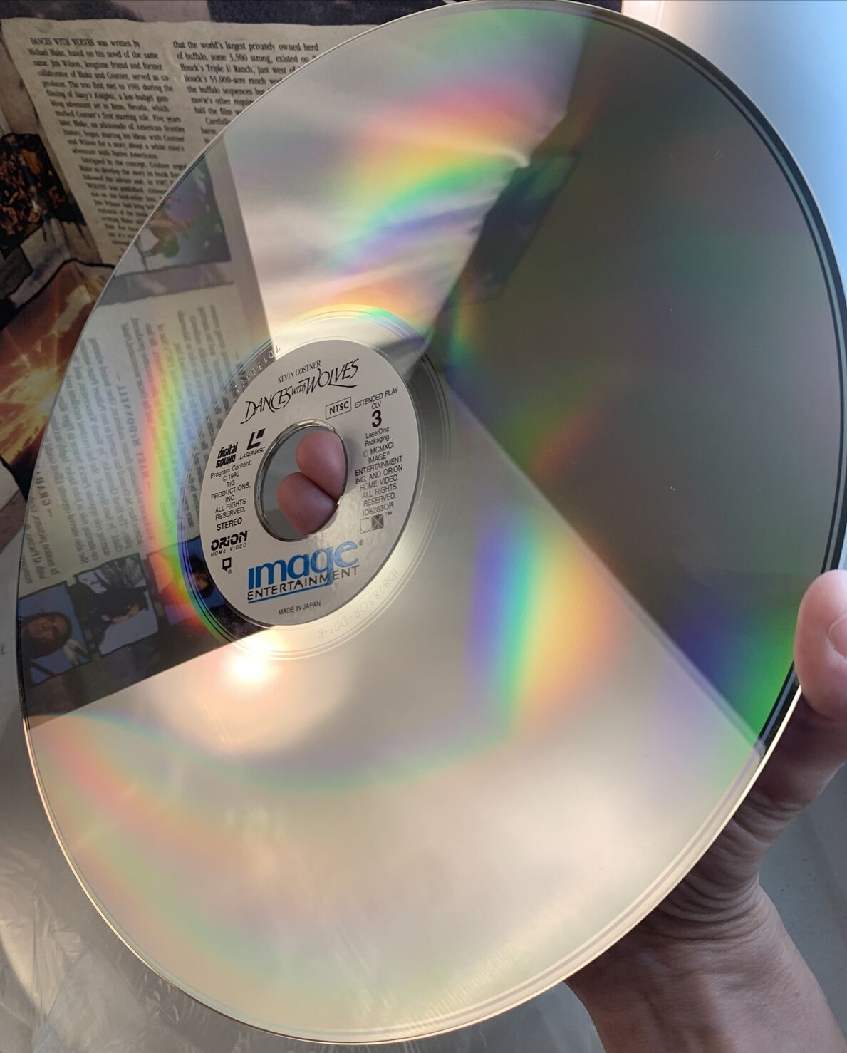 Dances With Wolves (Laserdisc, 1991) Kevin Costner - Tested and Working