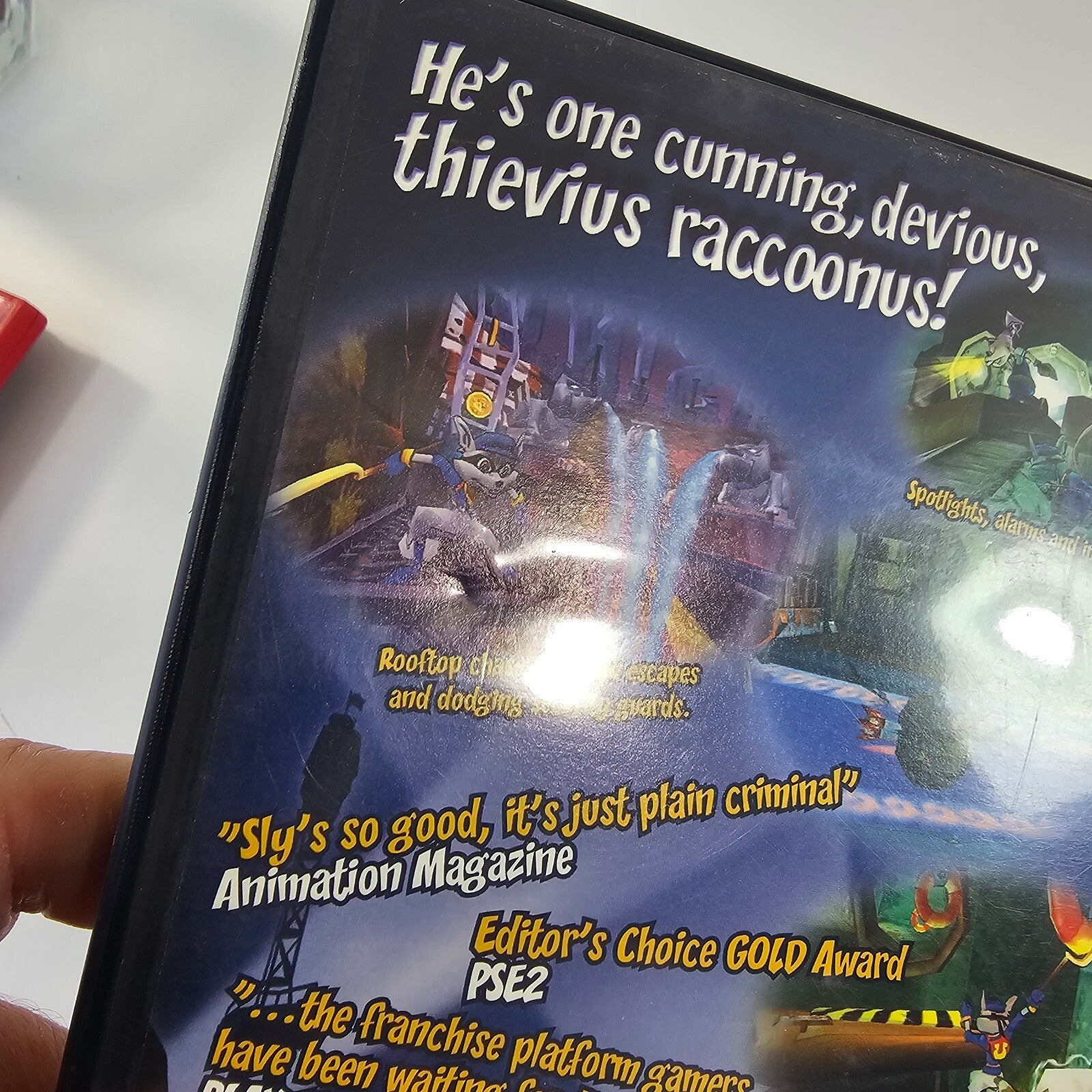 Sly Cooper And The Thievius Raccoonus (PlayStation 2, 2003) Game Case Manual Reg