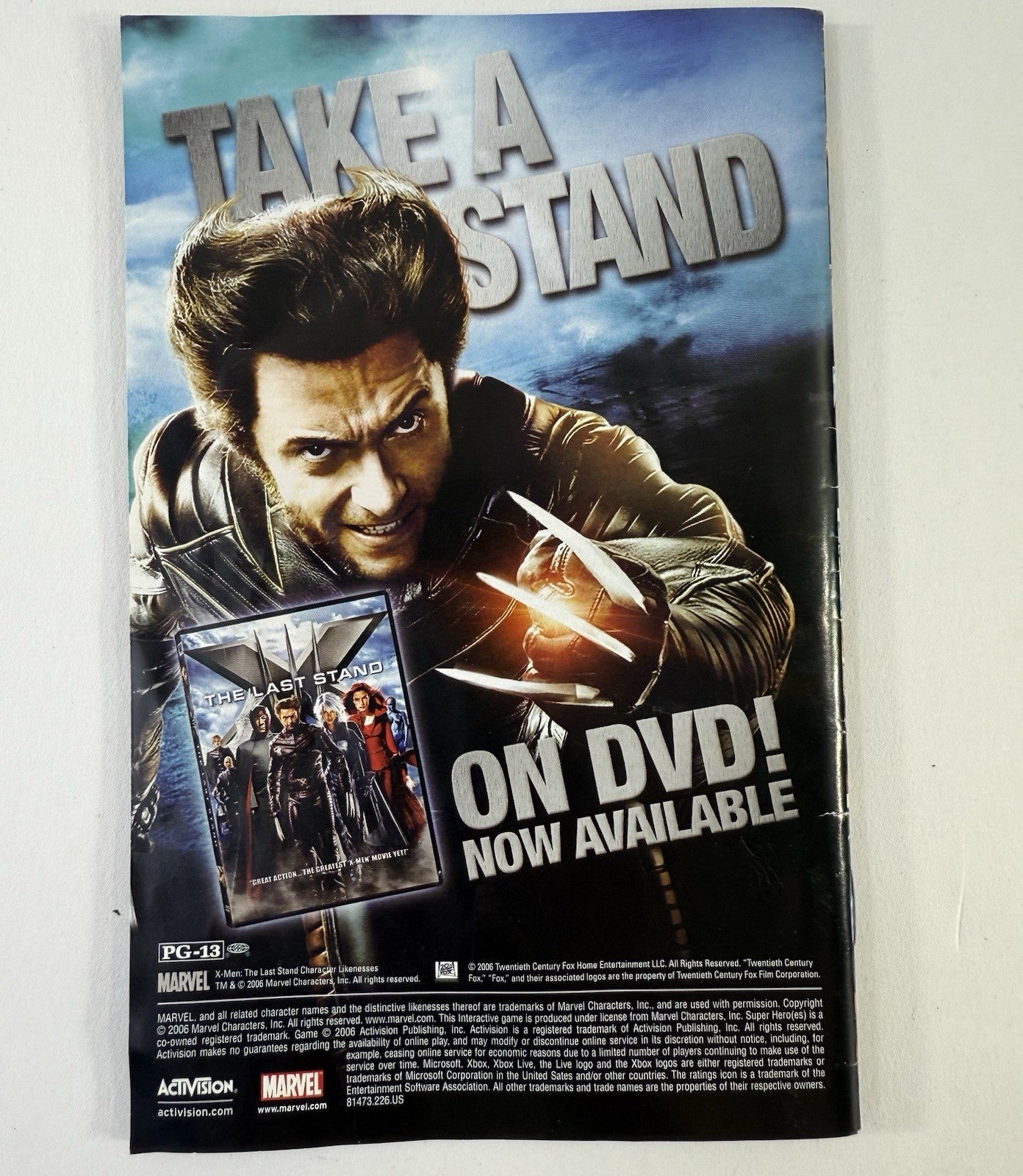 Marvel: Ultimate Alliance (Microsoft Xbox, 2006) Game Case Manual - Tested