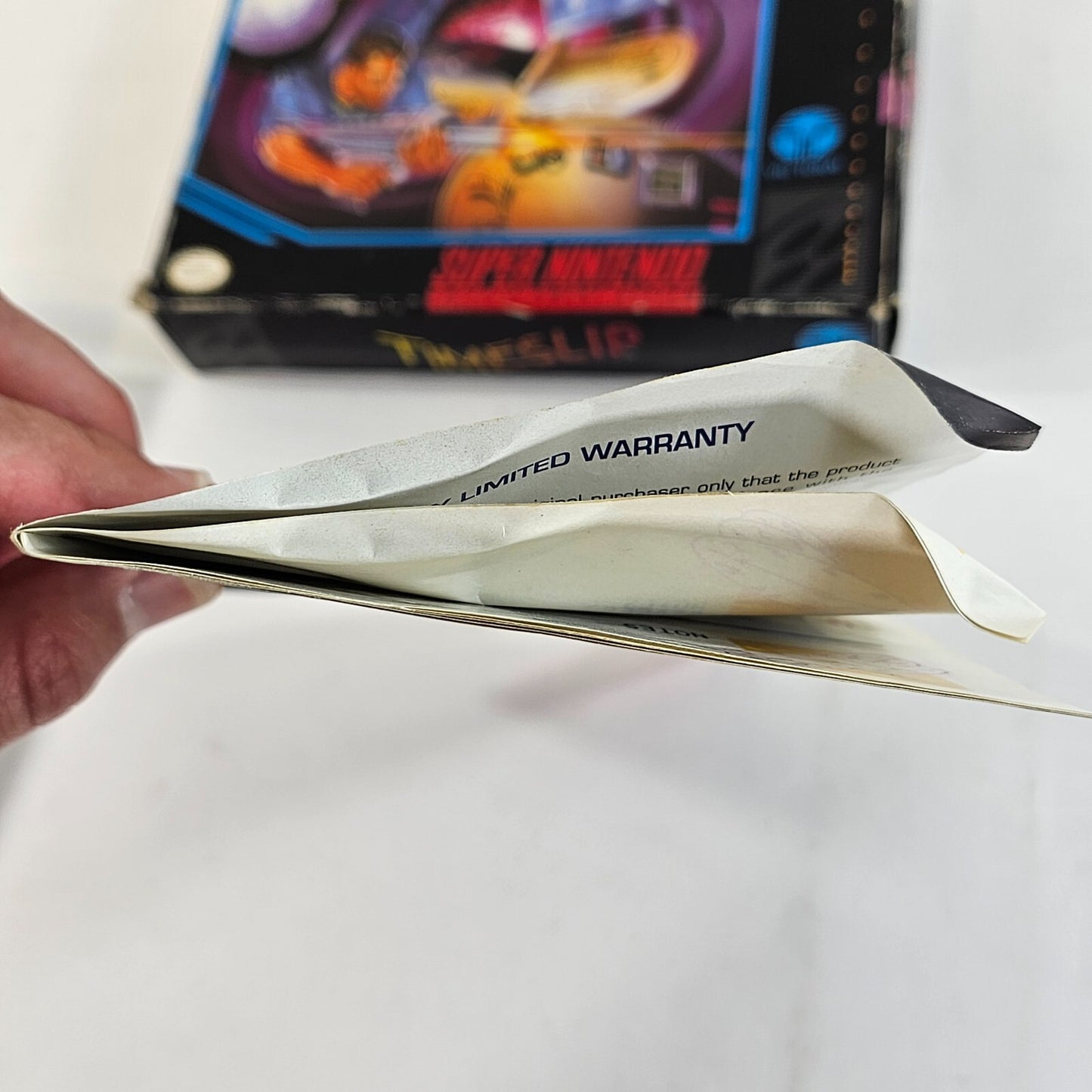 Timeslip (Super Nintendo, 1993) Replacement Box and Manual - No Game