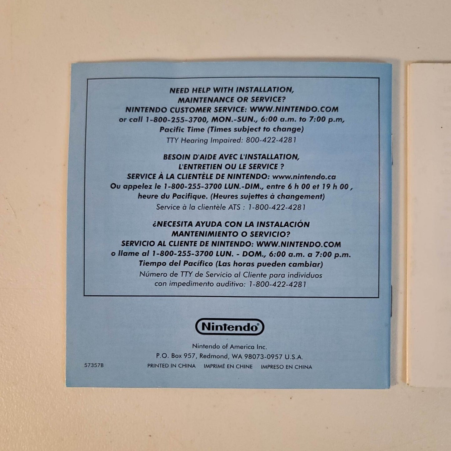 Pictochat (Nintendo DS) Manual and Precautions Booklet