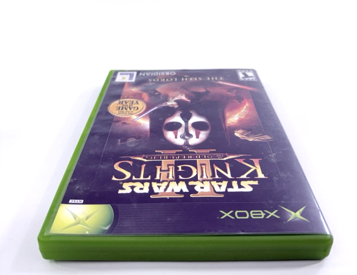 Star Wars Knights of the Old Republic II (Xbox, 2004) Game Case Manual Reg. Card