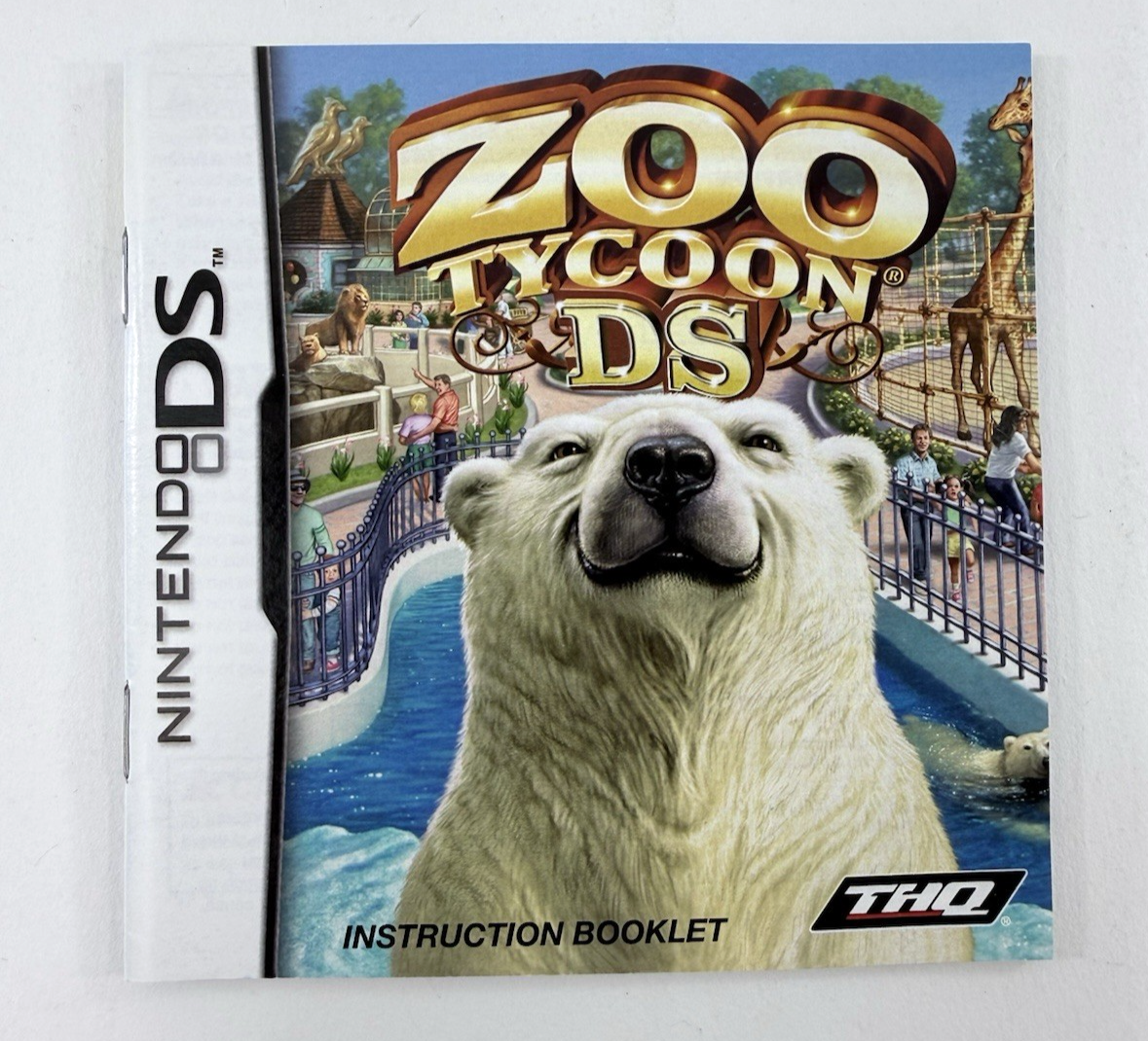 Zoo Tycoon DS (Nintendo DS, 2005) Game Case Manual - Tested and Working