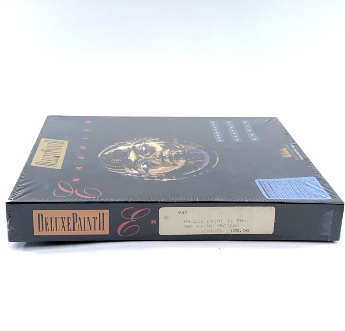 Electronic Arts DeluxePaint II Enhanced IBM PC MS-DOS Sealed Big Box Software