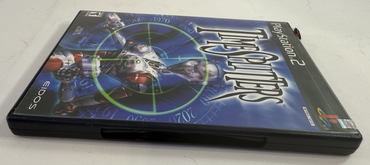 TimeSplitters (Sony PlayStation 2, 2000) Game Case Manual - Tested and Working