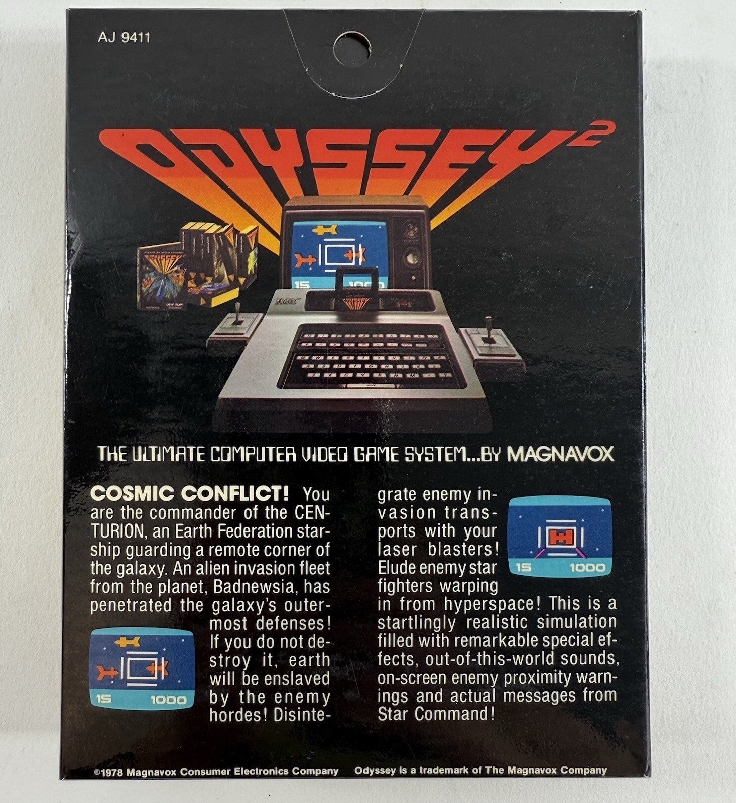 Cosmic Conflict!  (Magnavox Odyssey 2, 1978) Game Case Manual - Tested