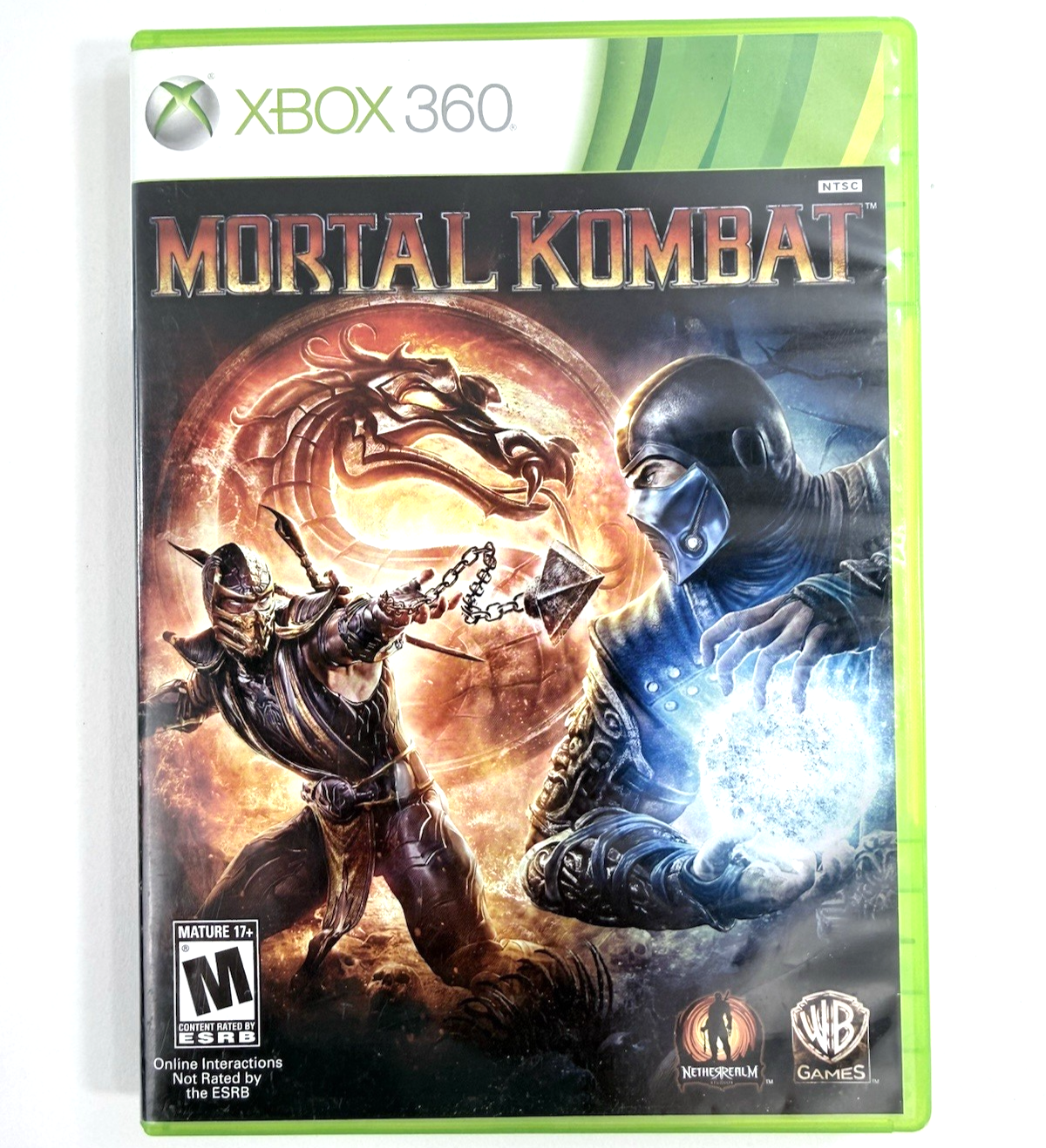 Mortal Kombat (Microsoft Xbox 360, 2010) Game Case Manual Inserts Code - Tested
