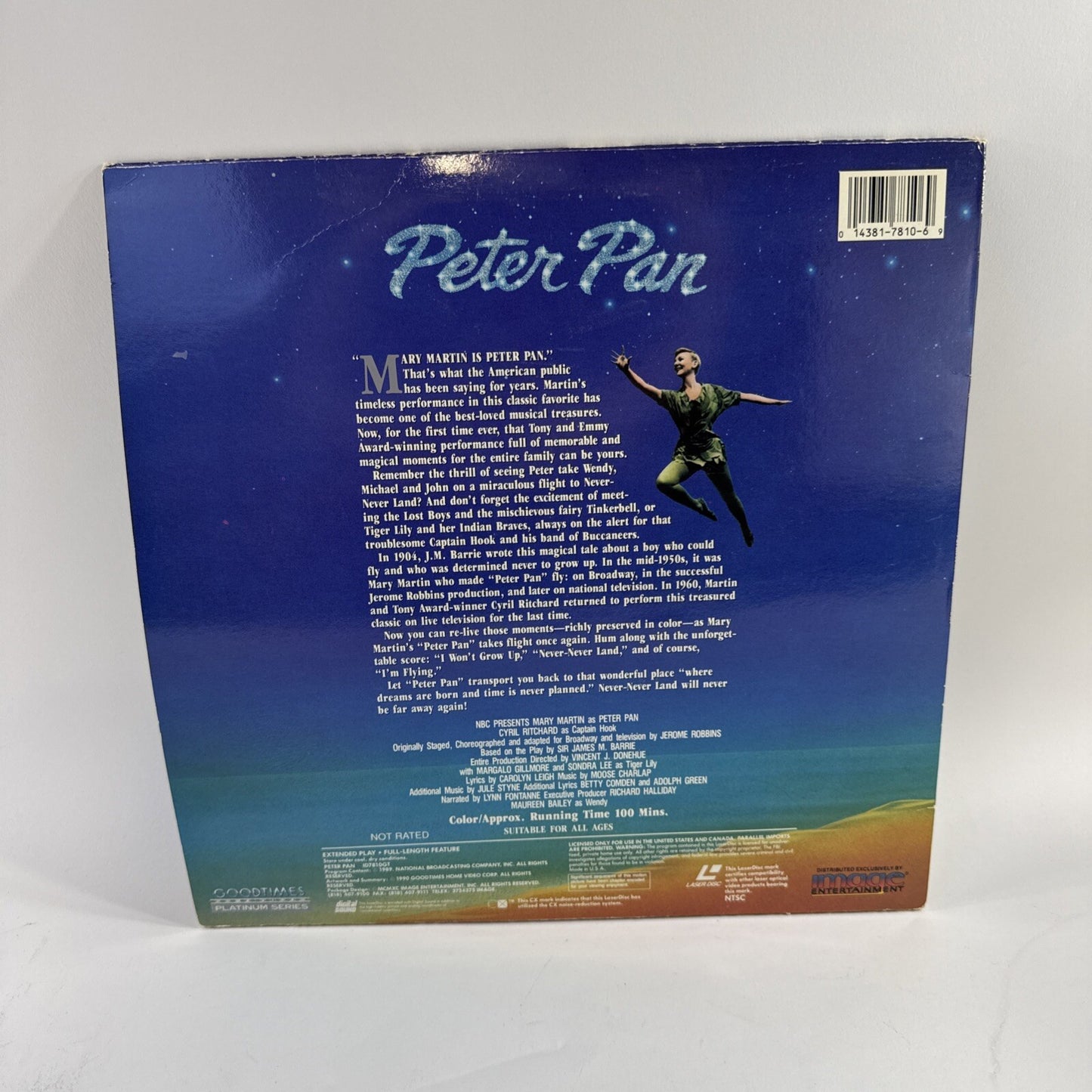Hook Deluxe Edition (Laserdisc Bundle) Peter Pan 30th Anniversary Ed. - Tested