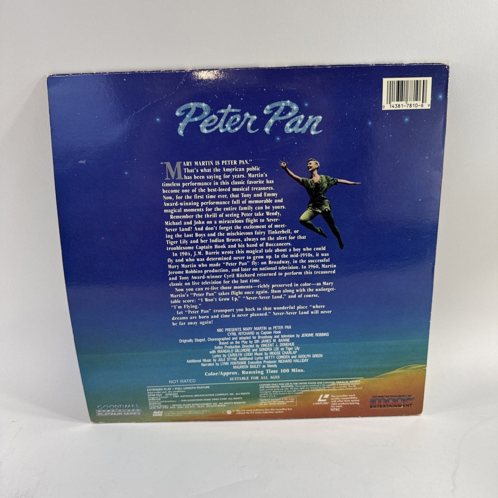 Hook Deluxe Edition (Laserdisc Bundle) Peter Pan 30th Anniversary Ed. - Tested