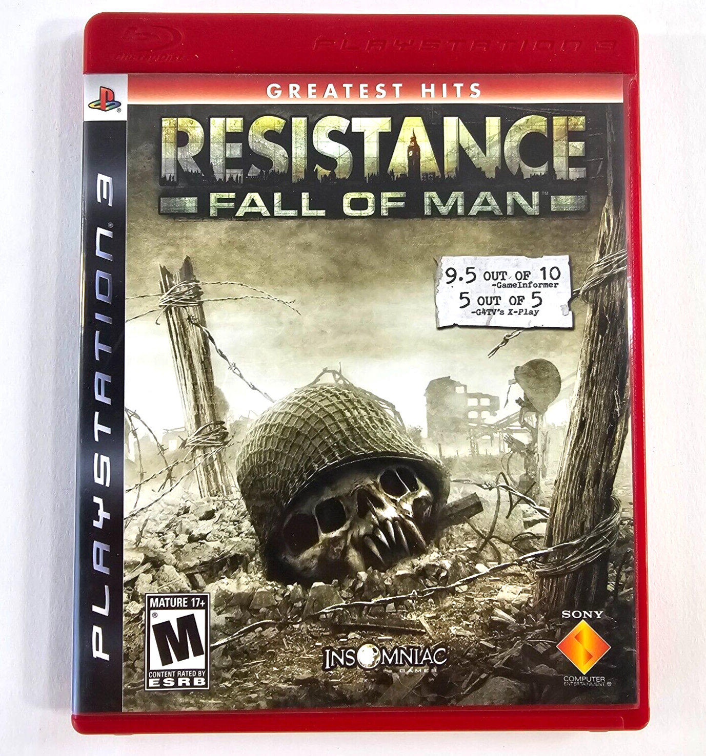 Resistance: Fall of Man (PlayStation 3, 2006) Game Case Manual Insert - Tested